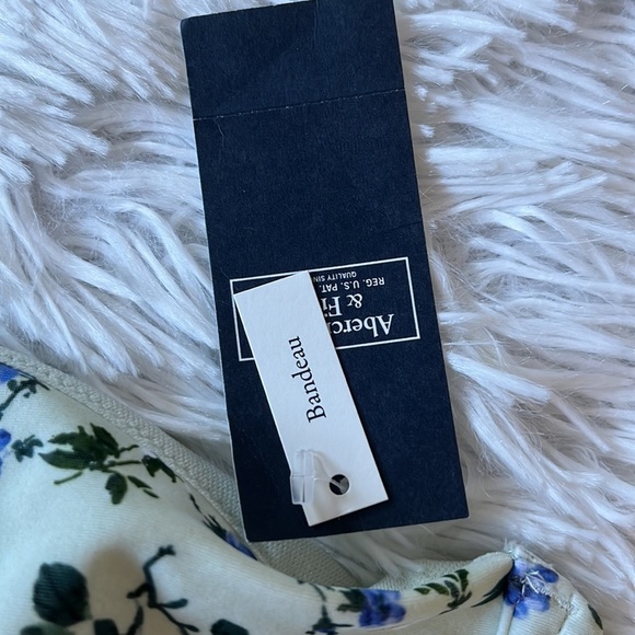 New Abercrombie & Fitch Women’s floral print bandeau bikini top size Large - Picture 7 of 11